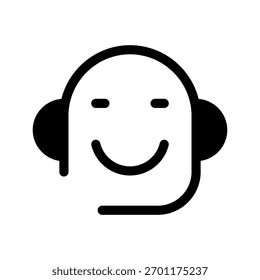 Ilustración de diseño de símbolo de Vector de icono de Servicio al cliente