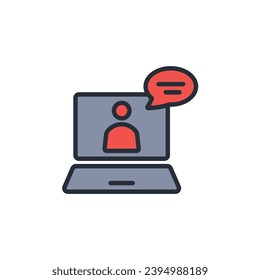 customer service icon. vector.Editable stroke.linear style sign for use web design,logo.Symbol illustration.