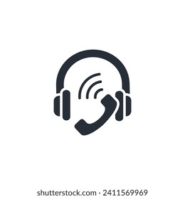 Kundenservice-Symbol. vector.Editable stroke.linear style sign for use web design,logo.Symbol illustration.