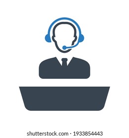 Icono de servicio al cliente.help,call,center (ilustración vectorial)