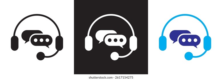 Customer service  icons. Help , Support and service icons . Vector for websites, mobile interfaces, presentations, banner, visual branding etc. Vector illustration. EPS 10