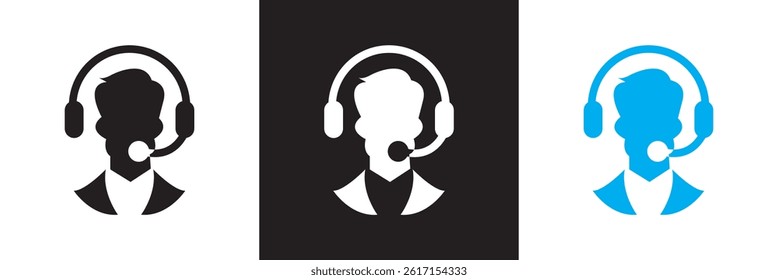 Customer service  icons. Help , Support and service icons . Vector for websites, mobile interfaces, presentations, banner, visual branding etc. Vector illustration. EPS 10