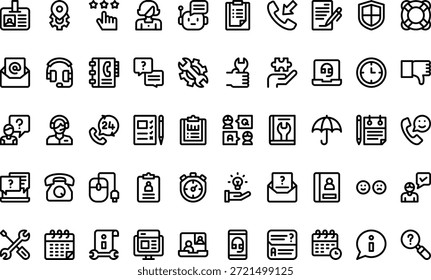 Iconos del Cliente y del servicio Icono simple del Vector. Plantilla de diseño de símbolos de ilustración para elemento de interfaz de usuario móvil de Web.