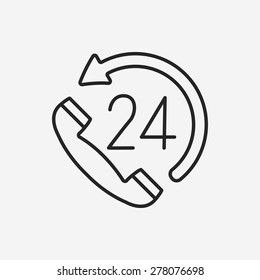 Customer Service line icon