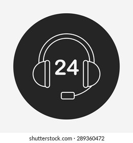 Customer Service line icon