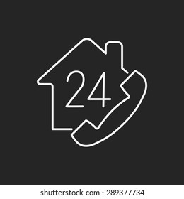 Customer Service line line icon