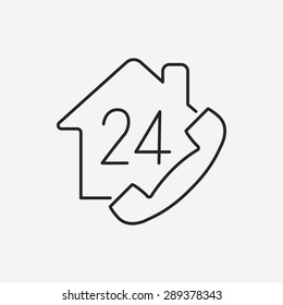 Customer Service line line icon