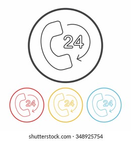 Customer Service line line icon