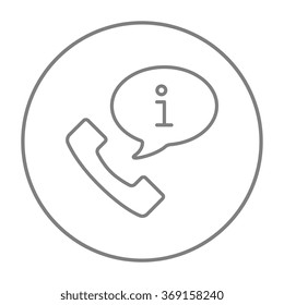 Symbol der Kundendienstlinie.