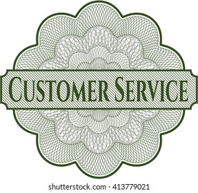 Customer Service linear rosette