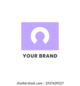 Customer Service Logo Abstract Unique Simple alphabet letter Unique logo for business and company. Creative lettering and corporate identity. Branding design