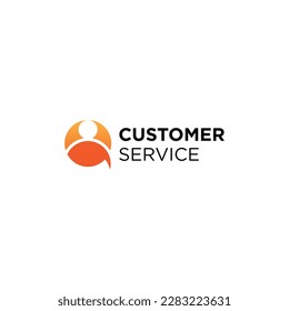 Customer service logo icon vector.