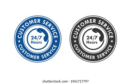 Customer Service Logo Template Illustration