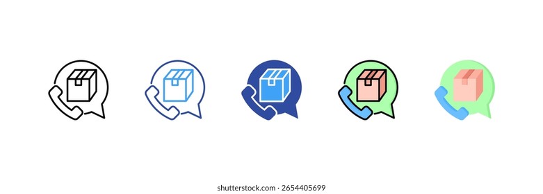 Servicio al cliente Multi Style Icon Set
