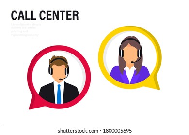 Customer service. Online global technical support 24/7, customer and operator. Hotline operator advises client. Consultant on hotline chat. Hotline operator advises client