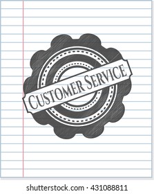 Servicio al cliente con lápiz