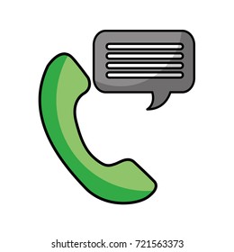 customer service phone bubble speech talking