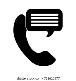 customer service phone bubble speech talking