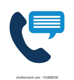 customer service phone bubble speech talking
