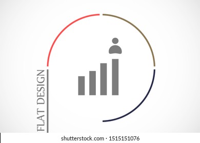 Customer service priority icon. Customer sign with star image. Customer icon and best, favorite, rating symbol.Vector Following Account Icon. Ideal Man. Man and three stars outline icon.