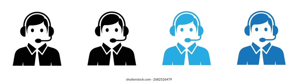 Kundenservice-Mitarbeiter-Support-Agent-Symbol
