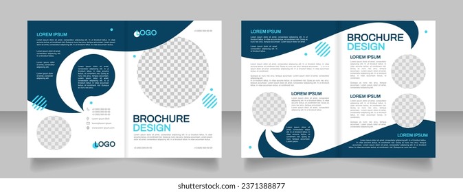 Diseño de folletos en blanco para los representantes del servicio al cliente. Conjunto de plantillas con espacio de copia para texto. Recopilación de informes corporativos prefabricados. Editable 4 páginas de papel. Fuentes ariales, usadas con el Archivo-Regular