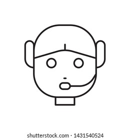 Customer, service, robot icon - Vector. Artificial intelligence