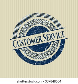 Sello de goma de Servicio al Cliente