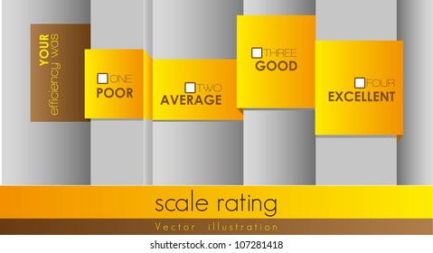 Customer service; satisfaction rating; vector illustration