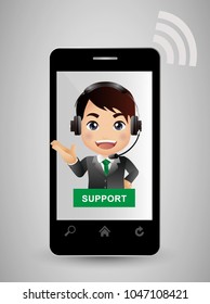 Customer service set