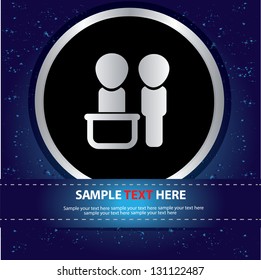 Customer service sign,vector