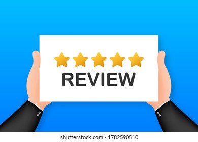 Customer Service Star Rating Feedback Concept Stock Vector (Royalty ...