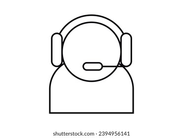 Kundenservice oder Streamer-Symbol.