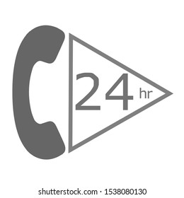 Customer service support icon isolated. Flat design vector illustration.