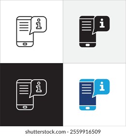 Customer service and support online application icon set. Help center and information hot line mail address icons. technical support mail contact signs. Vector stock illustration.