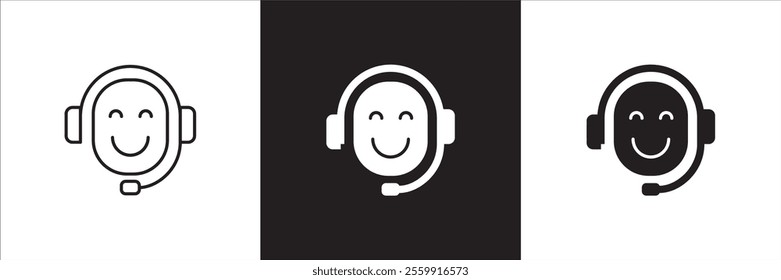 Customer service and support online application icon set. Help center and information hot line mail address icons. technical support mail contact signs. Vector stock illustration.