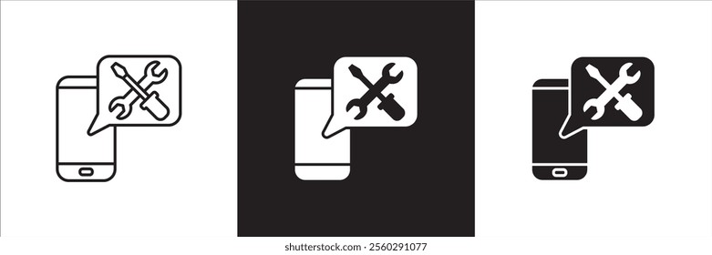 Customer service and support online application icon set. Help center and information hot line mail address icons. technical support mail contact signs. Vector stock illustration.