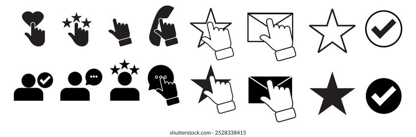 Customer Service and Support - Outline Icon Collection. Thin Line Set contains such Icons as Online Help, Helpdesk, Quick Response, Feedback and more. Simple web icons set.