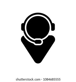 customer service. support service. simple icon