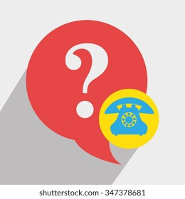 Customer service and technical support grahic design, vector illustration