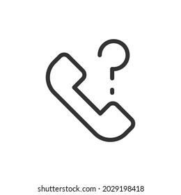 Customer service thin line icon. Symbol in trendy outline style. Premium design for web and apps. Perfect for UI. 