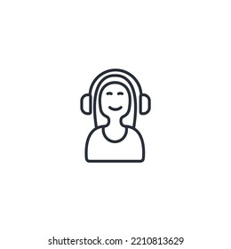 Customer Service thin line icons. Vector illustration isolated on white. Editable stroke.