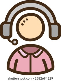 Customer service vector doodle illustration and graphic