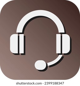 Icono De Fondo De Gradiente De Glifos De Servicio Al Cliente Para Uso Personal Y Comercial.
