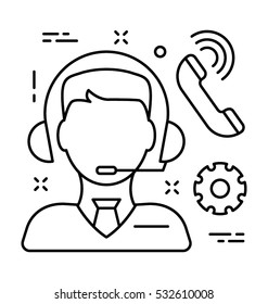 Customer Service Vector Icon