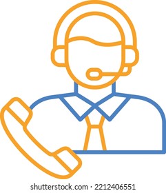 Icono vectorial de Servicio al cliente. Se puede usar para imprimir, móviles y aplicaciones web.