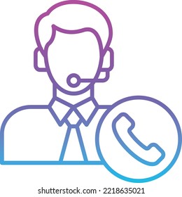 Icono vectorial de Servicio al cliente. Se puede usar para imprimir, móviles y aplicaciones web.