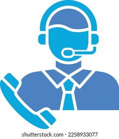 Vektorsymbol des Kundendienstes. Kann für Druck-, Mobil- und Web-Anwendungen verwendet werden.