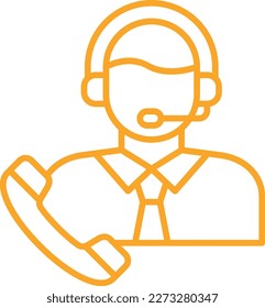 Icono vectorial de Servicio al cliente. Se puede usar para imprimir, móviles y aplicaciones web.