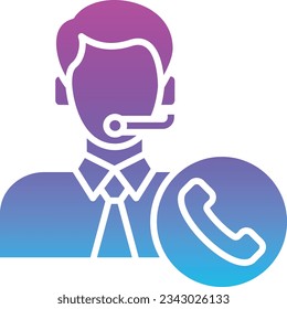 Icono vectorial de Servicio al cliente. Se puede usar para imprimir, móviles y aplicaciones web.